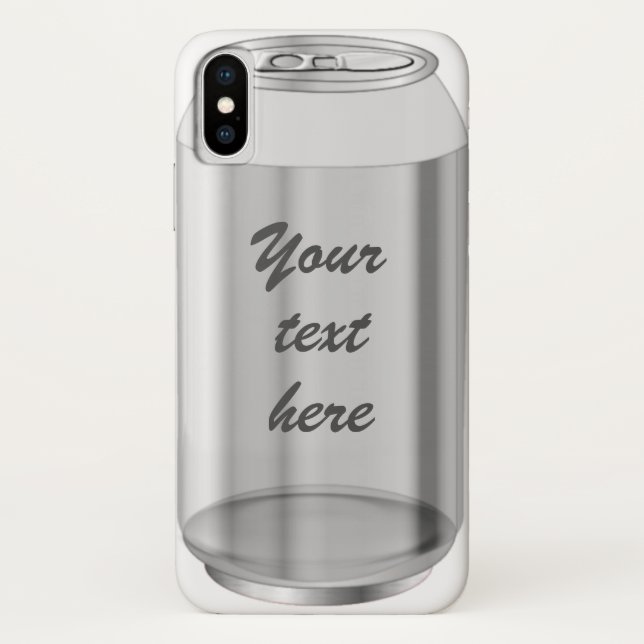 Soda pop aluminum can silver  Case-Mate iPhone case (Back)