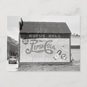 Soda Pop Billboard, 1938 Postcard