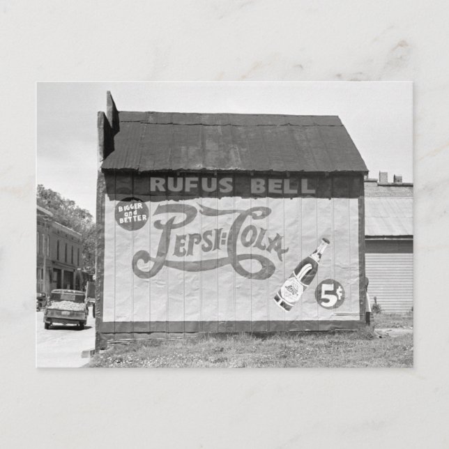 Soda Pop Billboard, 1938 Postcard (Front)