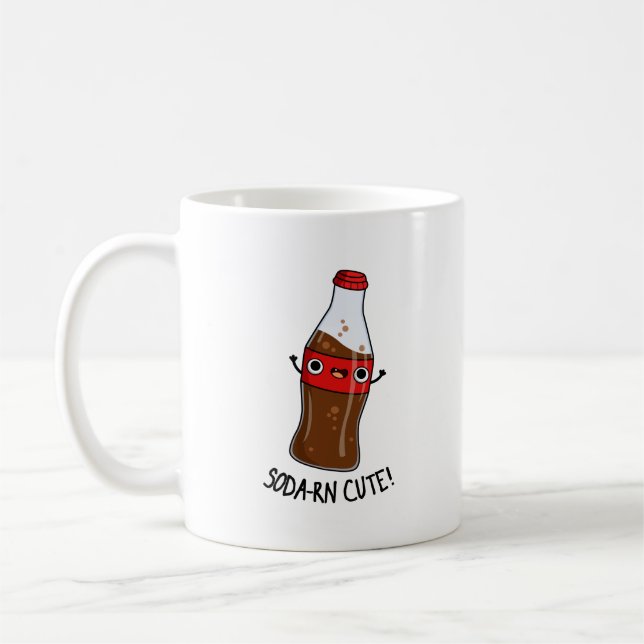 Soda-rn Cute Funny Soda Pun  Coffee Mug (Left)