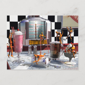 Soda Shop Demons Postcard
