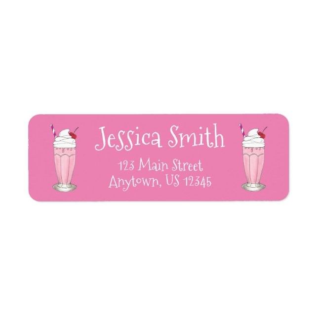 Soda Shoppe Crème glacée de fraise Milkshake (Devant)