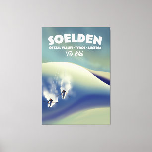 Soelden, Ötztal Valley, Tyrol, Austria Ski Canvas Print