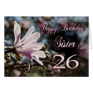 Soeur 26e anniversaire avec magnolia