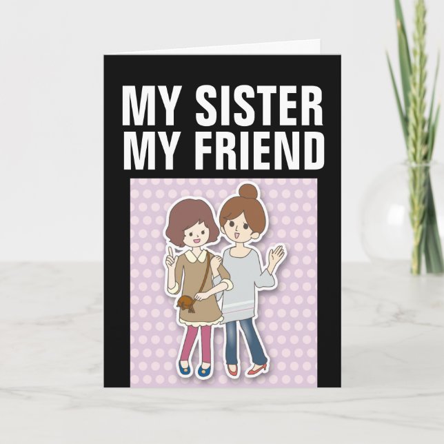 SOEUR ANNIVERSAIRE VOUS AIME LES CARTES DE RECONNA (Devant)