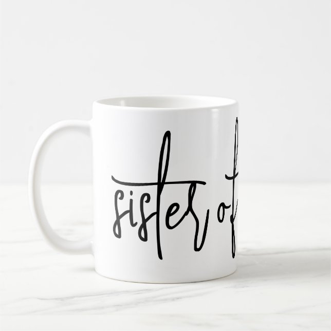 Soeur de la tasse de café du marié (Gauche)