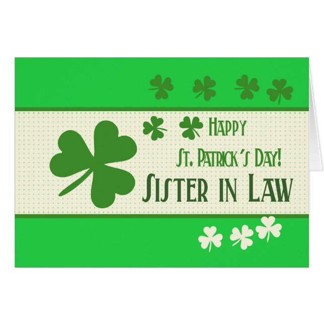 soeur de Law Joyeux Saint Patrick's Day (Devant horizontal)