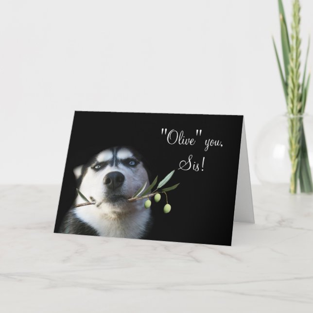 Soeur humoristique Bonne carte d'anniversaire (Devant)
