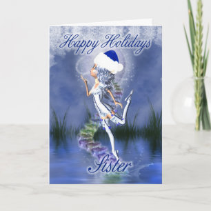 Soeur - Joyeuses fêtes - Carte de Noël - Frost F