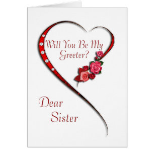 Soeur, Swirling coeur greeter invitation