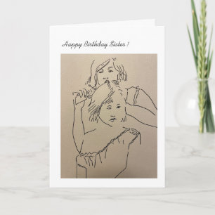 Soeurs Bonne Carte Anniversaire