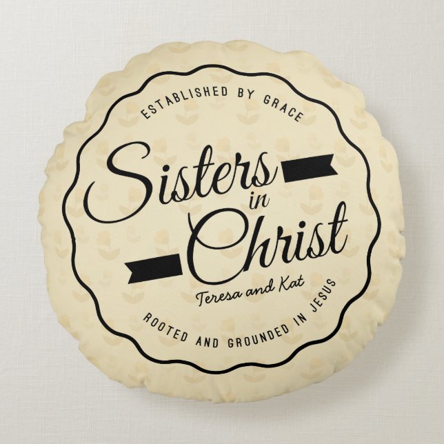 Soeurs dans le coussin du Christ (Devant)
