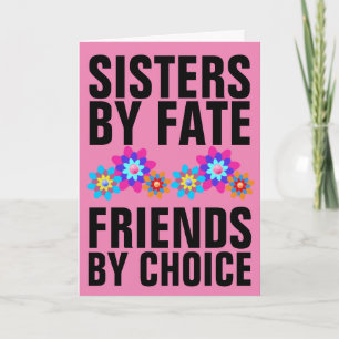SOEURS PAR AMIS DU SORT PAR CARTES DE SALUT CHOIX