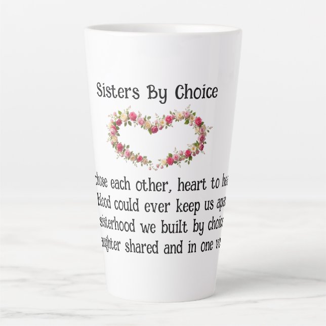 Soeurs Par Choix Meilleurs Amis Café / Latte Mug (Devant)