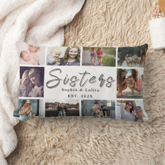 Sœurs pour toujours – Coussin décoratif personnali