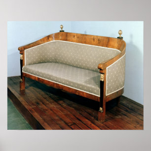 Sofa, Biedermeier style, c.1820 Poster