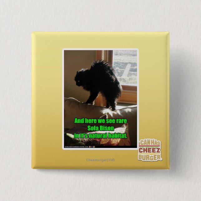 Sofa Bison 2 Inch Square Button (Front)