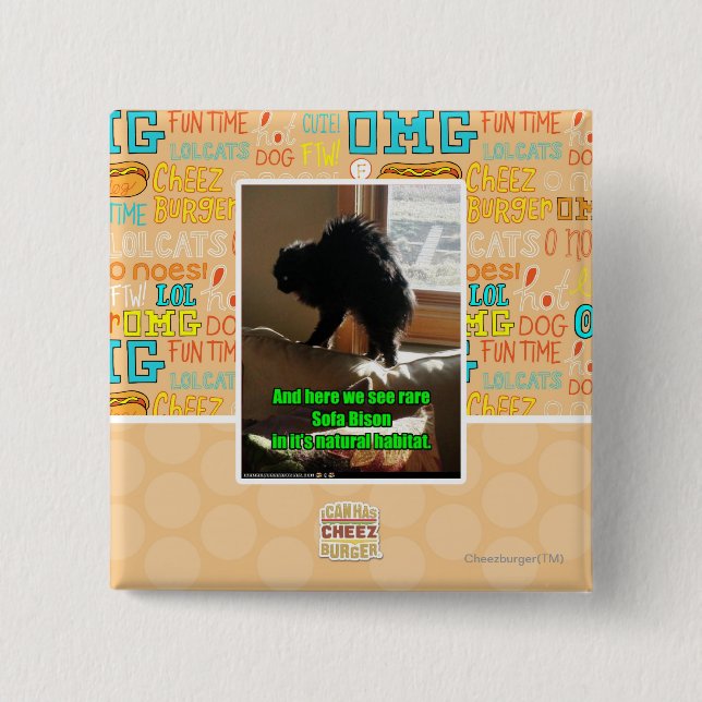 Sofa Bison 2 Inch Square Button (Front)