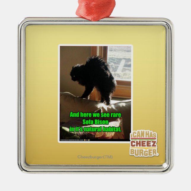 Sofa Bison Metal Ornament (Front)