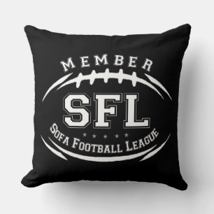 Sofa Football League Throw Pillow