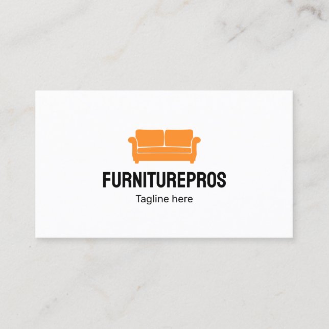  Sofa | Furniture (customizable colour) Business Card (Front)