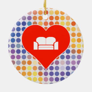 Sofa Icon Ceramic Ornament