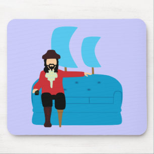 Sofa Pirate Mouse Pad