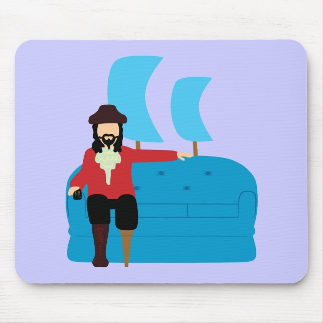 Sofa Pirate Mouse Pad (Front)