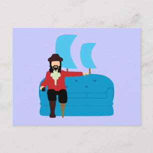Sofa Pirate Postcard