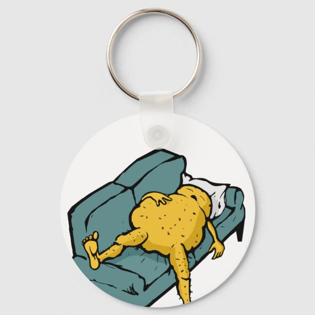 sofa potato keychain (Front)