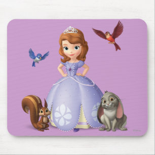 Sofia and Her Animal Friends Mouse Pad
