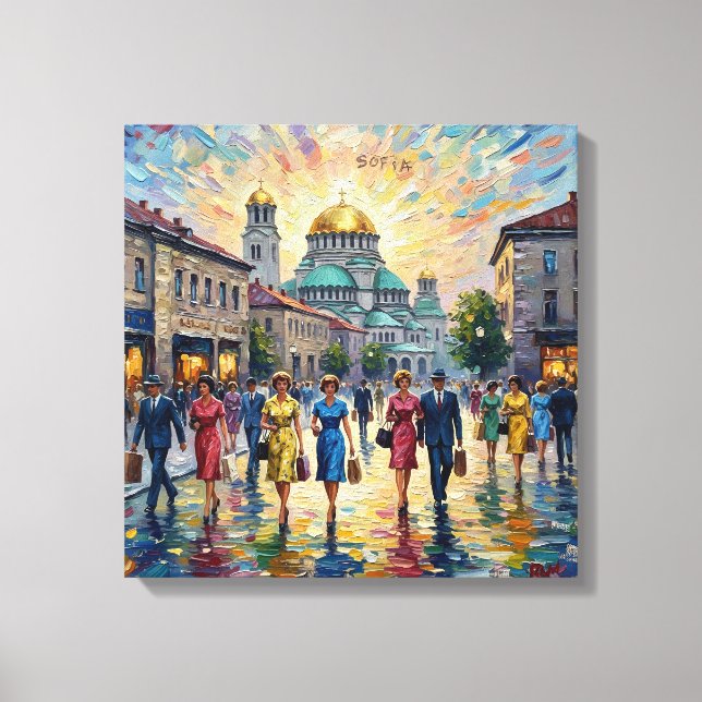 Sofia Bulgaria Alexander Nevsky Cathedral Wall Art (Front)