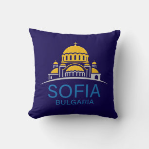 Sofia Bulgaria European Union Throw Pillow