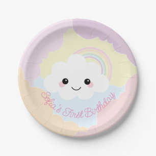 Sofia Cloud Birthday Paper Plate