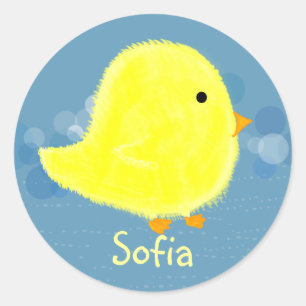 Sofia Cute Personalized Easter Stickers