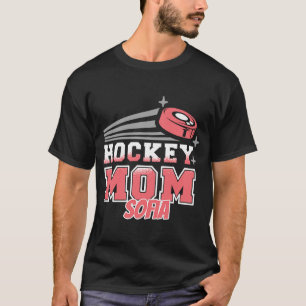 Sofia Hockey Mom With Puck Womens T-Shirt