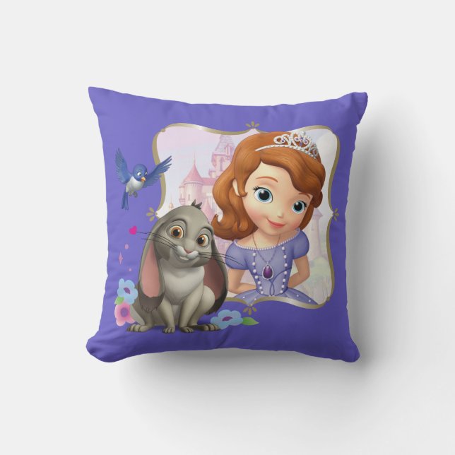 Sofia, Mia and Clover Throw Pillow (Front)