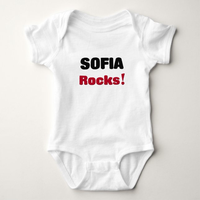 Sofia Rocks Baby Bodysuit (Front)
