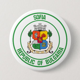 Sofia Round Emblem 3 Inch Round Button
