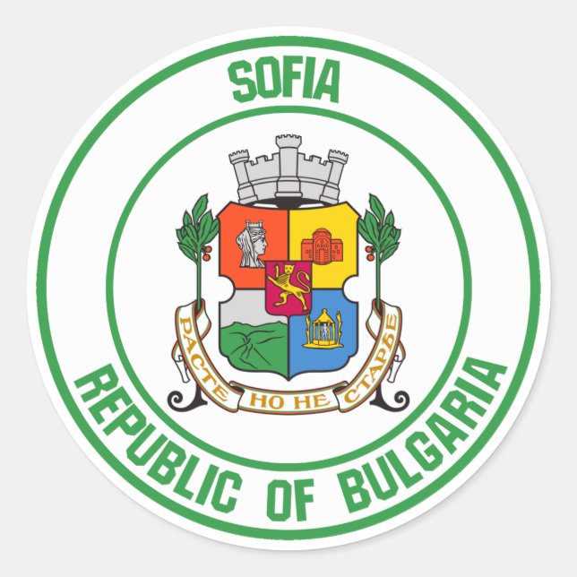 Sofia Round Emblem Classic Round Sticker (Front)