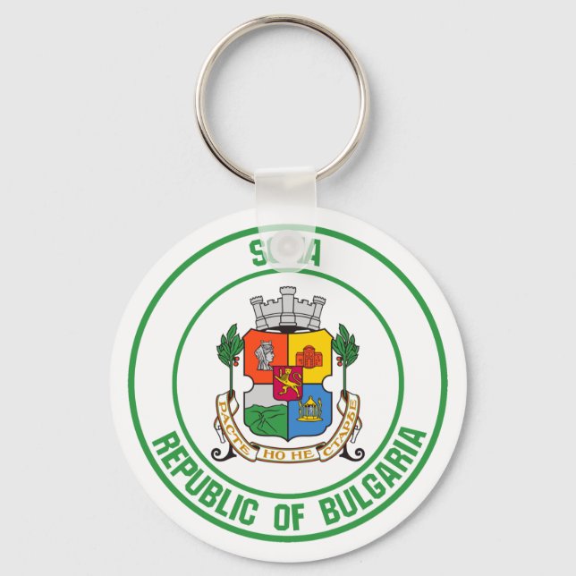 Sofia Round Emblem Keychain (Front)