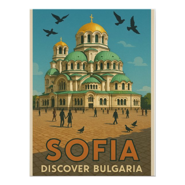 Sofia Splendour – Alexander Nevsky Cathedral Poster (Front)