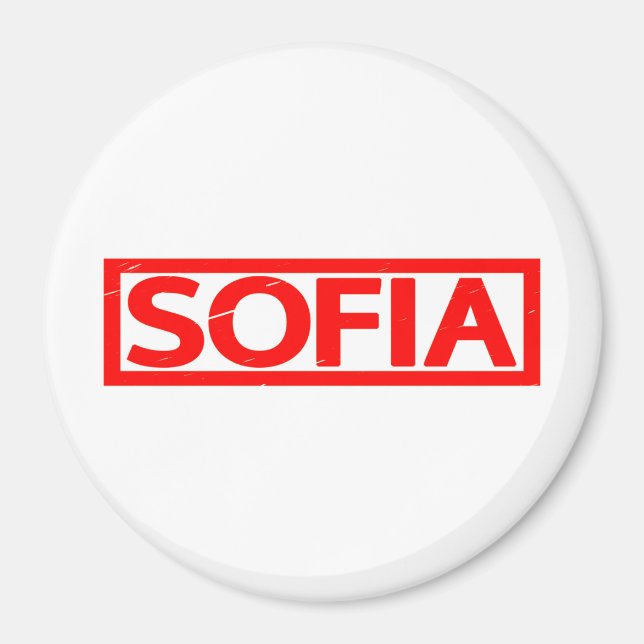 Sofia Stamp Magnet (Front)