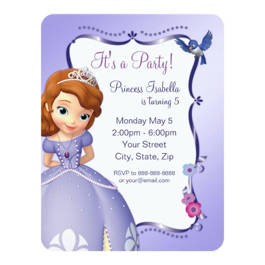 Sofia the First Birthday Invitation | Zazzle.ca Sofia the First Birthday Invitation | Zazzle.ca
