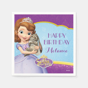 Sofia the First Birthday Napkin