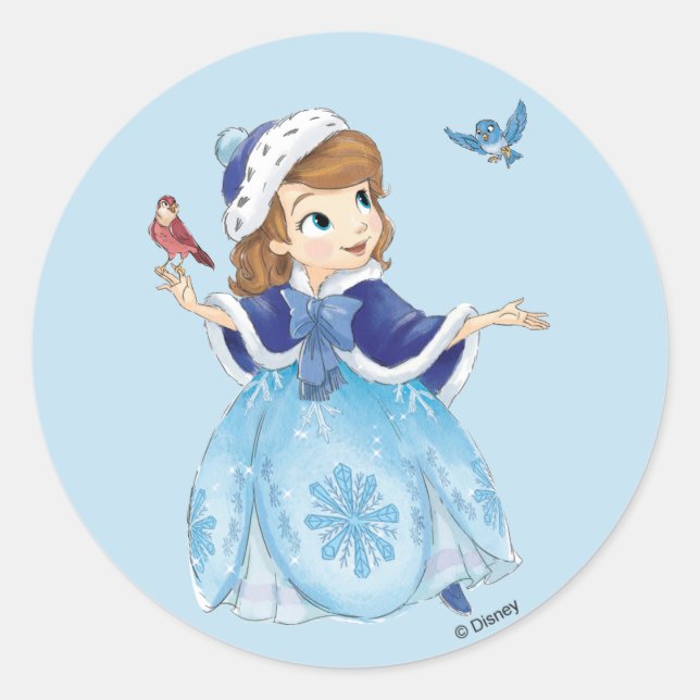 Sofia the First | Sofia The First With Friends Classic Round Sticker (Front)
