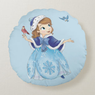 Sofia the First Sofia The First With Friends Round Pillow