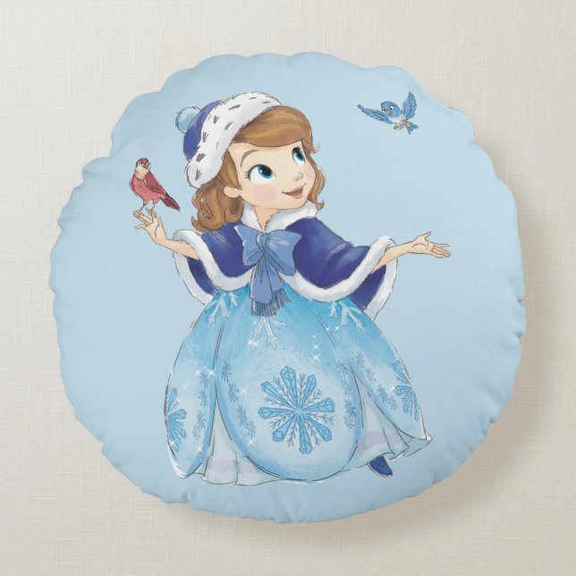 Sofia the First | Sofia The First With Friends Round Pillow (Front)