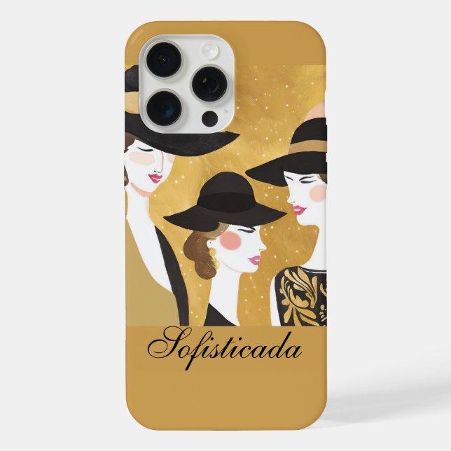Sofisticada iPhone 15 Pro Max Coque (Verso)
