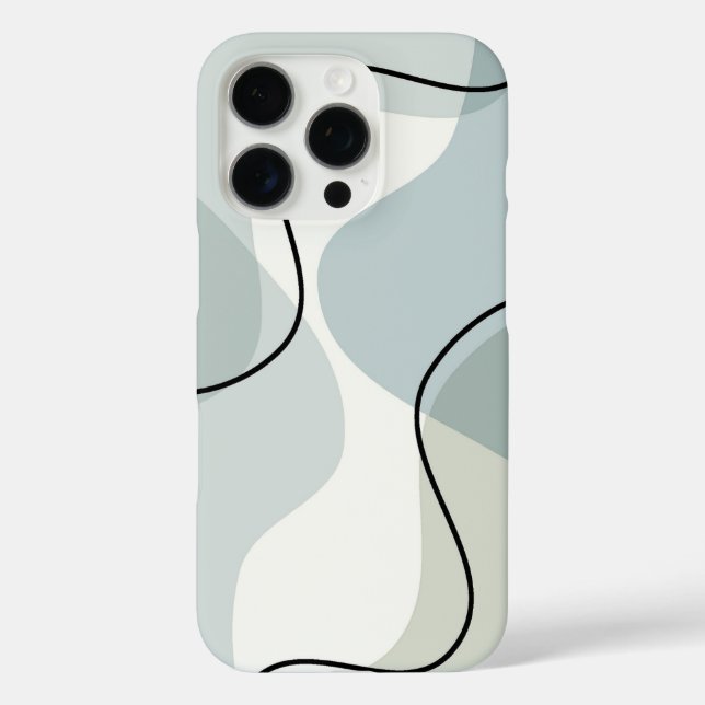 Soft Abstract Design – Minimal Aesthetic Art Case-Mate iPhone Case (Back)